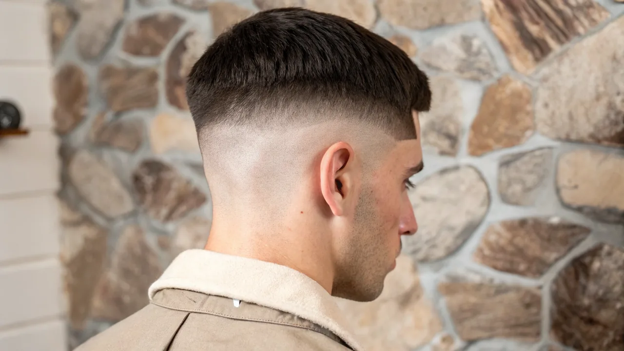 Illustration — dégradé américain tendance, coupe homme par Ramy chez XOXO COIFFURE Paris 6